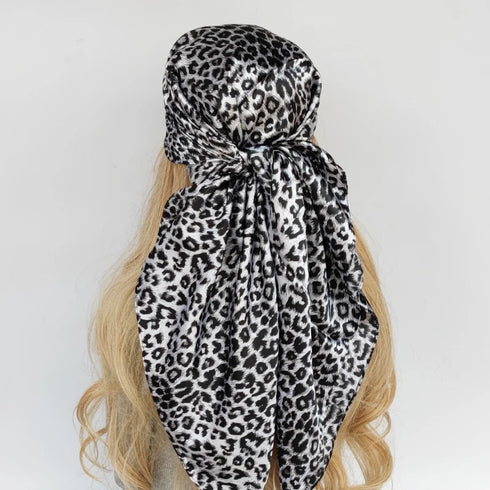 90*90cm Silk Scarf Headwraps For Women Fashion Accessory